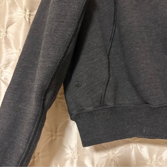 Lululemon Short Sweet Sherpa Jacket Fleece Reversible Heathered Core Black Teddy - Picture 5 of 16